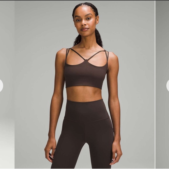 Lululemon Nulu Strappy Yoga Bra in Espresso - Picture 2 of 8